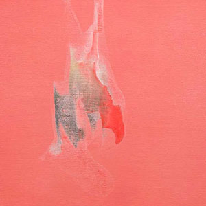 「紅山水」KURENAI SANSUI-Sunset Garden - acrylic on canvas 410 x 530mm