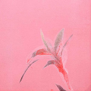 「花影ノ粧－壱」KAEI SHO#1-Shadow of the Flower  - acrylic on canvas 412 x 325mm